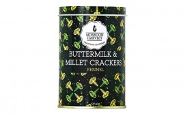 Monsoon Harvest Buttermilk & Millet Crackers Fennel   Container  100 grams