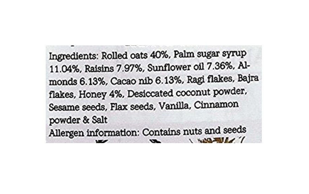 Monsoon Harvest Toasted Millet Muesli, Roasted Cacao Bean And Raisin   Pack  250 grams
