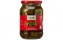 Neo Gherkins - Pickled Vegetables   Glass Jar  480 grams