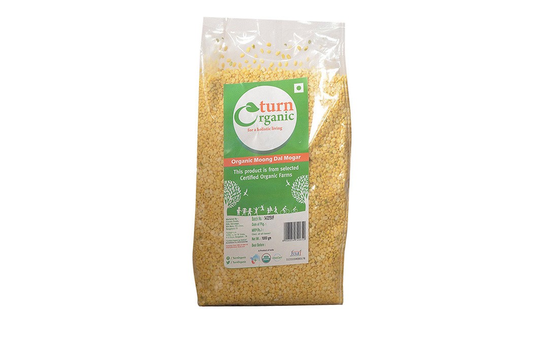 Turn Organic Moong Dal Mogar    Pack  1 kilogram