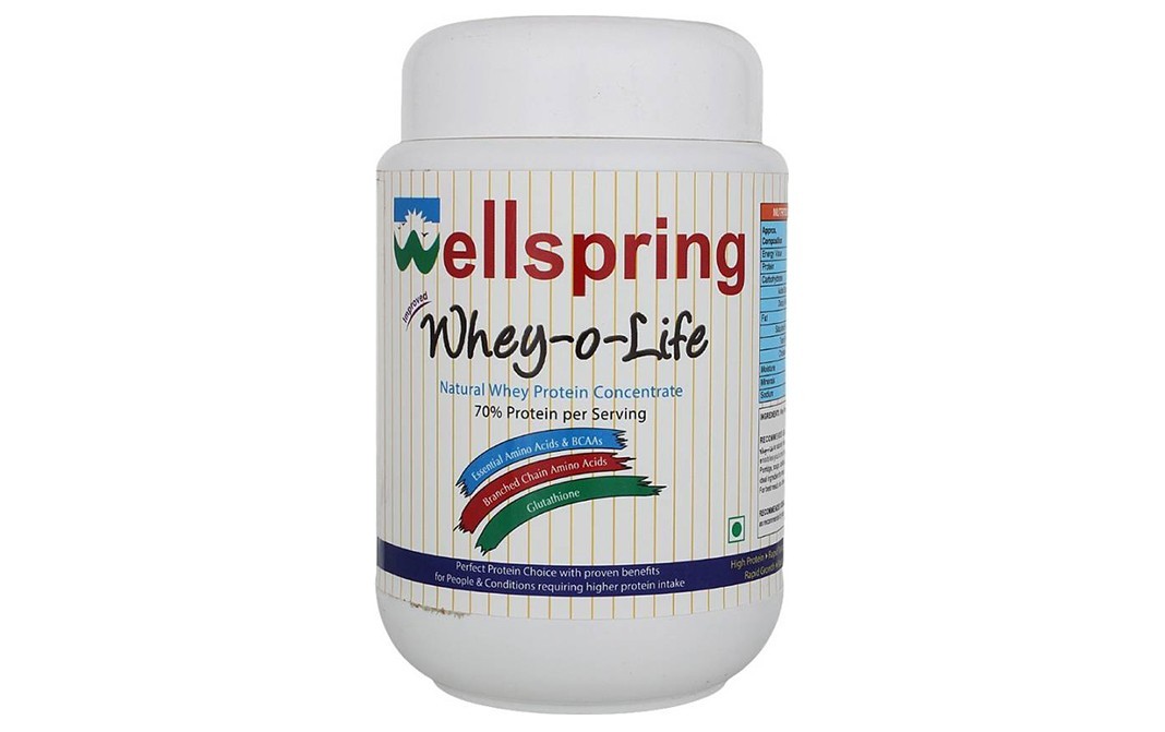 Wellspring Whey-o-Life (Natural Whey Protein Concentrate)   Plastic Jar  200 grams