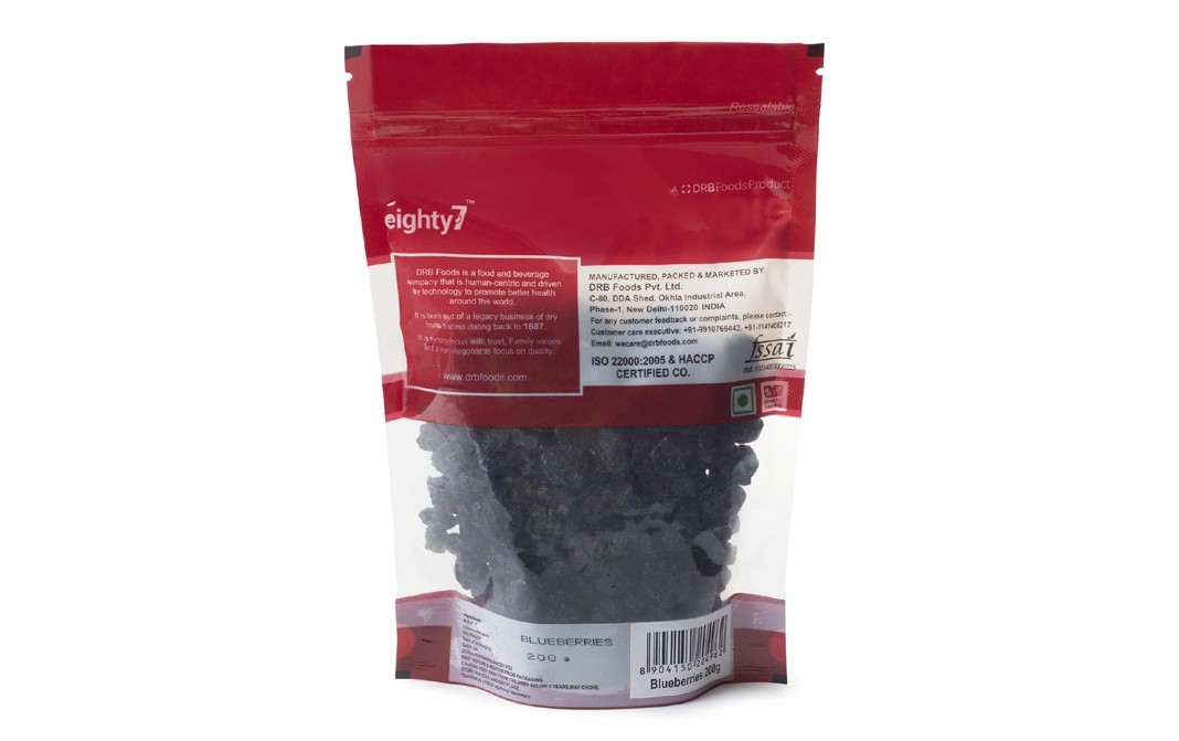 Eighty7 Blueberries    Pack  200 grams