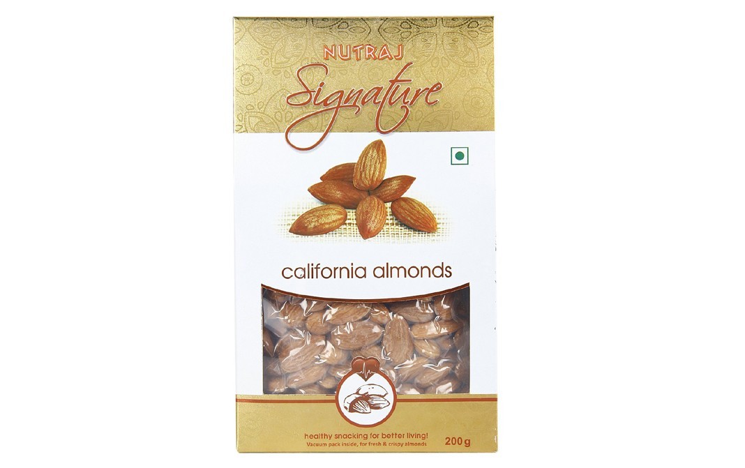 Nutraj Signature California Almonds    Pack  200 grams