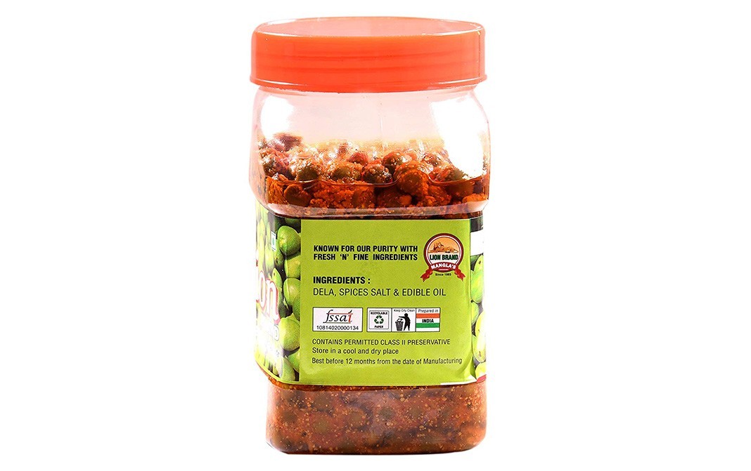 Lion Dela Pickle Tenti    Plastic Jar  1 kilogram