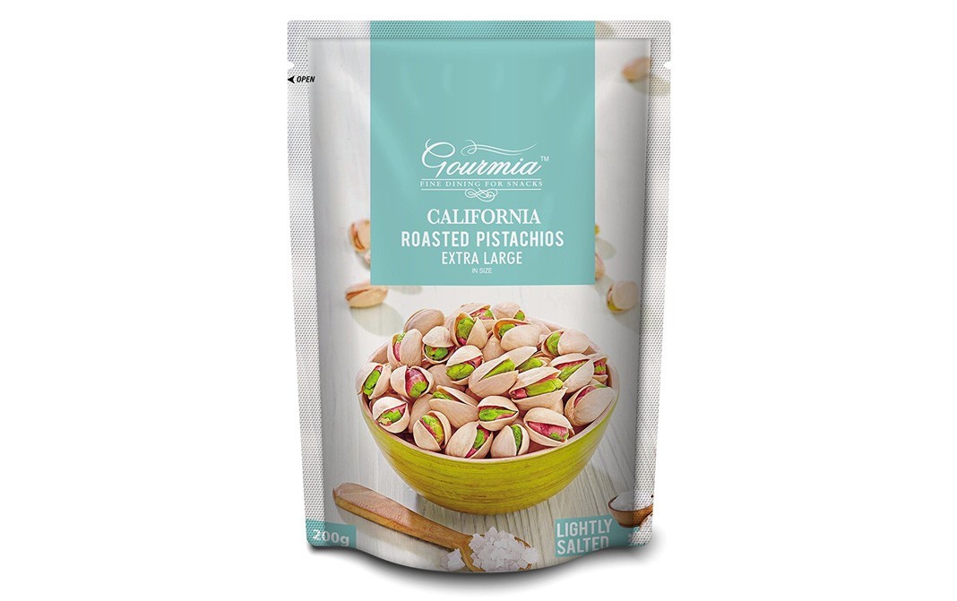 Gourmia California Roasted Pistachios Extra Large   Pack  200 grams
