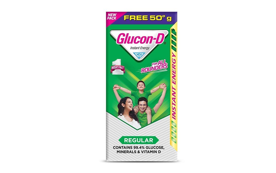 Glucon-D Regular Plain Drink   Box  125 grams
