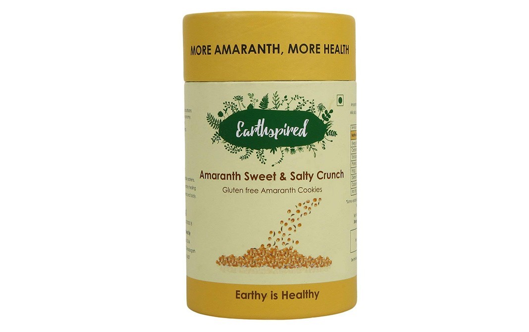 Earthspired Amaranth Sweet & Salty Crunch - Gluten Free Amaranth Cookies   Jar  100 grams