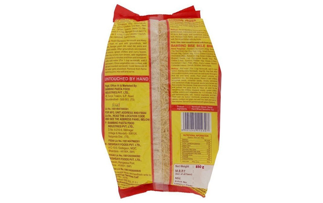 Bambino Vermicelli    Pack  850 grams