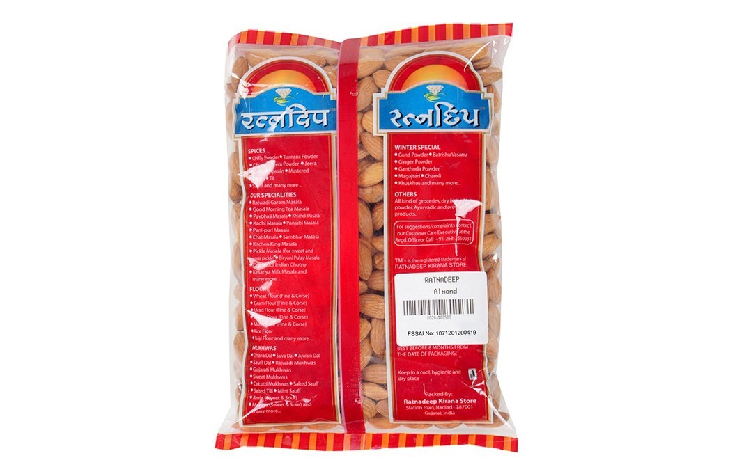 Ratnadeep Almonds    Pack  250 grams