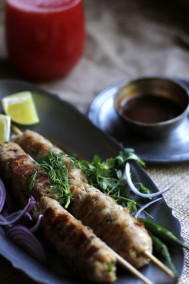 Soya pyaaz ke sheesh kebab Recipe