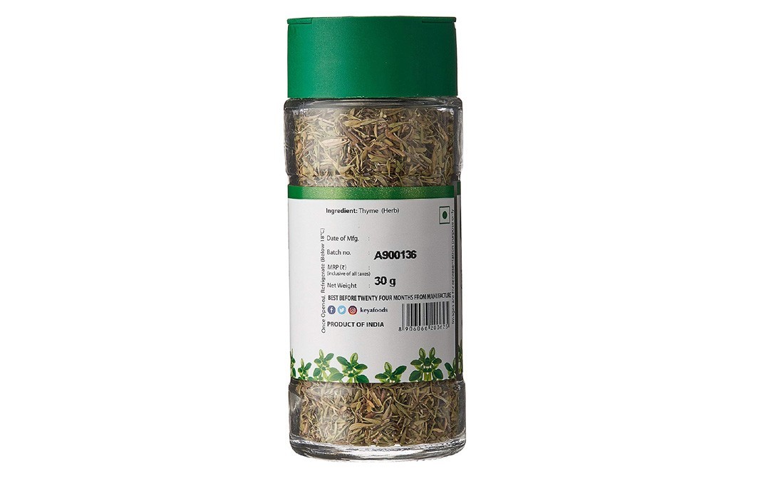 Keya Thyme    Glass Bottle  30 grams
