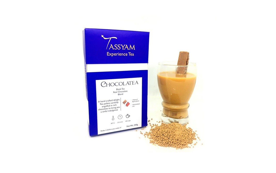 Tassyam Chocolatea, Black Tea Real Chocolate Blend   Box  250 grams