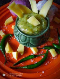 Raw mango chutney