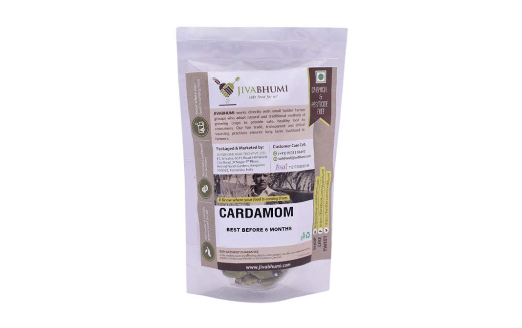 JivaBhumi Cardamom    Pack  100 grams