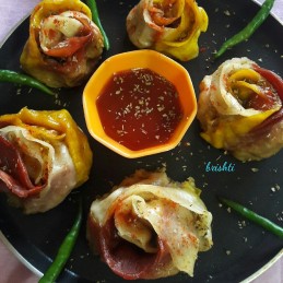 Veg Gulabi Momo Recipe