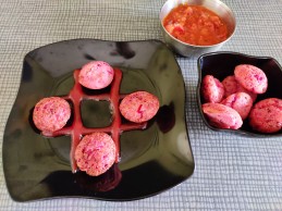Beetroot and suji appe Recipe