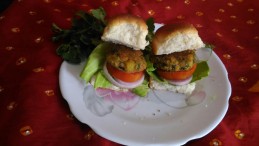 VEGGIE CHOP BURGER Recipe