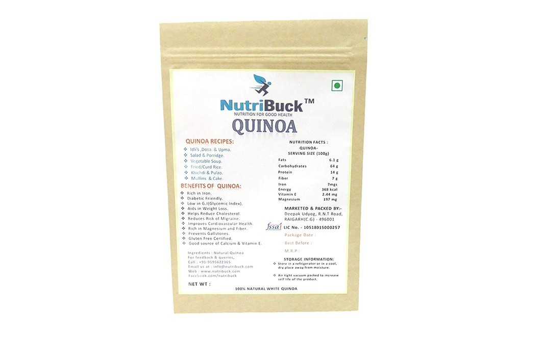 NutriBuck Quinoa    Pack  900 grams