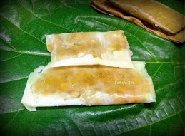 Halasina hannina Genasale or kadubu/ Steamed sweet Jackfruit jaggery stuffed rice dumplings Recipe