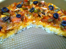 Instant Semolina Focaccia Bread using leftover Mixed Veg Recipe