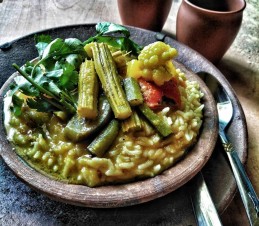 Sindhi kadhi chawal in kulhad Recipe
