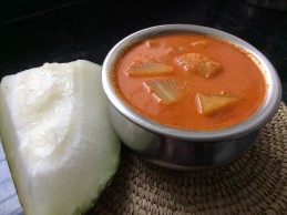 Ash gourd / boodukumbala / winter melon sambar Recipe