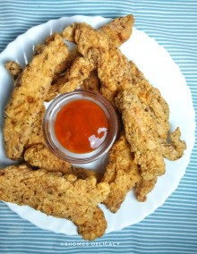 Crispy chicken strips!