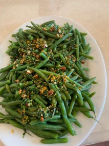 Green beans with Almond &Orange Gremolata Recipe