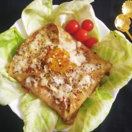 Cheesy Egg Lifafa Recipe