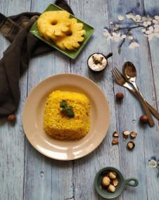 Pineapple Pulao with Macadamia Nuts Recipe