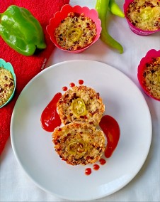 Thinai pepper pizza muffins Recipe