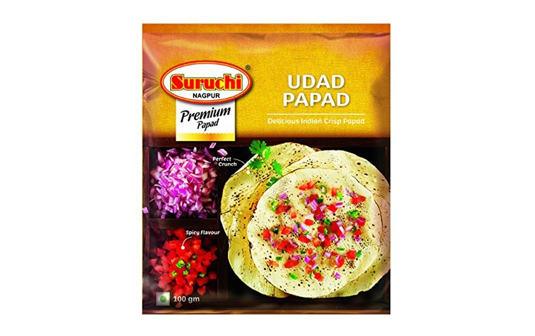 Suruchi Udad Papad Pack 200 Grams - Reviews | Nutrition | Ingredients ...