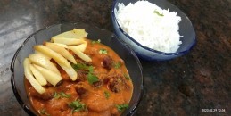 French fries Rajma Recipe