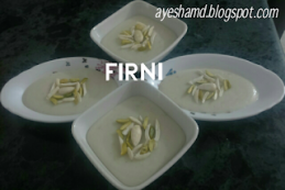 Firni فرنی (Rice Pudding)....Summer Sweet Dessert Recipe