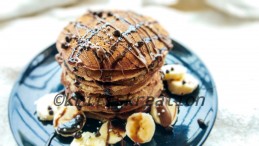 Multigrain Banana Pancakes with Hot Chocolate Recipe