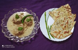 Butter Garlic Naan with Bread Malai Kofta Recipe