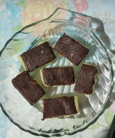 Dark and white chocolate barfi Recipe
