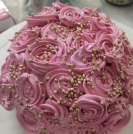 Chocolate cake with Strawberry Butter Cream Frosting Recipe