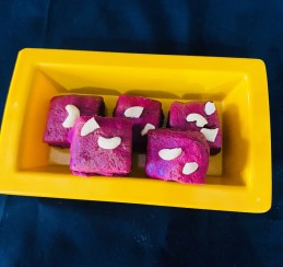 RED VELVET FUDGE ( BEETROOT BARFI)
