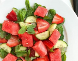 Watermelon Strawberry Salad Recipe