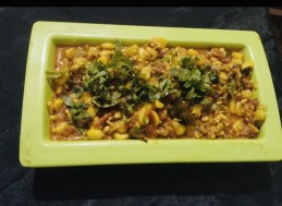 CORN CURRY WITH CHANA MASALA  RECIPE
