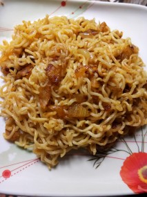 Sambhar Masala Flavoured Fried Maggie Recipe