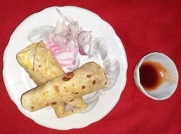 CHICKEN TIKKA KATHI ROLL RECIPE