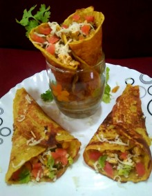 Moong Wrap with Paneer Stuffing Recipe