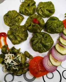 Spinach Momos Recipe