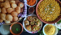 Ragada Paani puri  (with homemade puri) Recipe