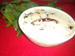 PUI SAAG RAITA RECIPE