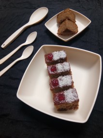 Wheat Flour Custard Coconut Cake Bars Recipe