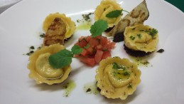 Cappelletti pasta, Tossed in Basil Pesto and served with tomato salsa Recipe