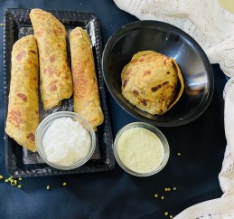 High Protein Super Green Moong Paratha